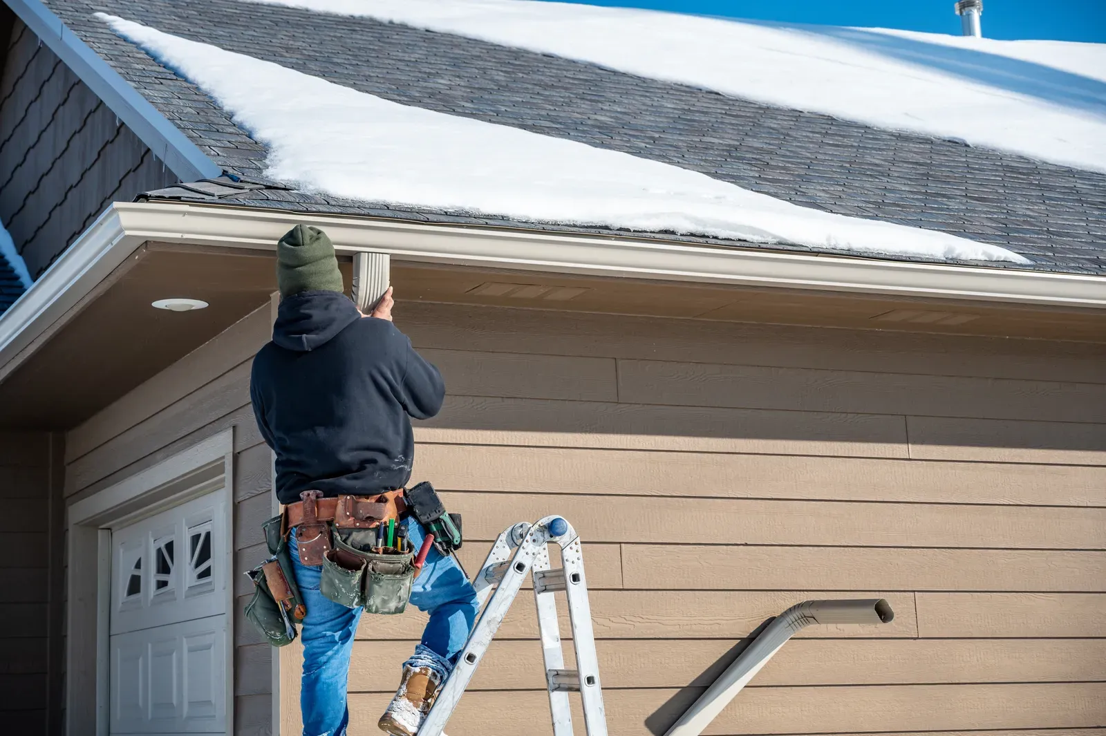 Image alt: "Aluminum residential gutter repair, replace, and install services" | New Jersey Gutter